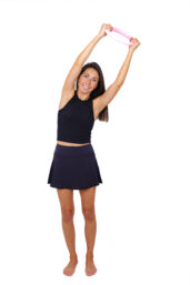 silikonový posilovací kruh růžový