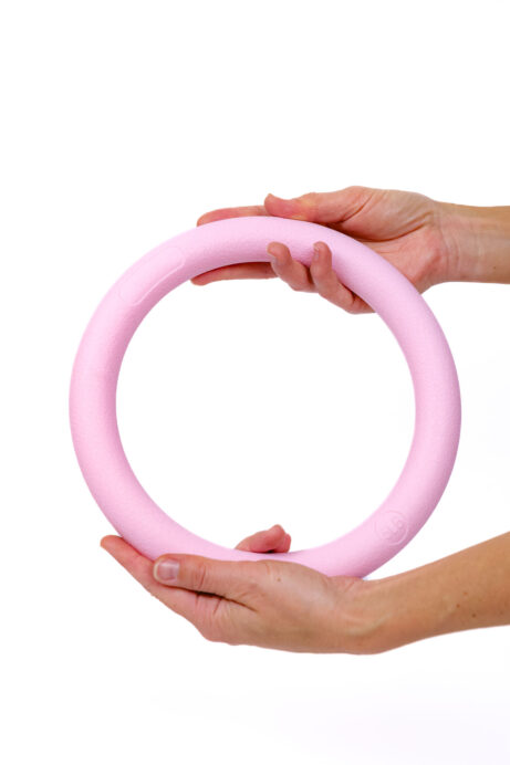 silikonový posilovací kruh růžový